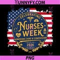 Happy Nurses Week 2026 PNG, American Flag Nurse Appreciation PNG 
