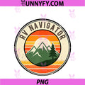 Happy RV Owner PNG, Funny Camper Vintage Camping Badge PNG
