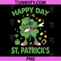 Happy St Patricks Day PNG, Dabbing Shamrock Irish Luck PNG