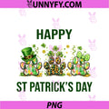 Happy St Patricks Day PNG, Lucky Dog Paw Shamrock Funny PNG