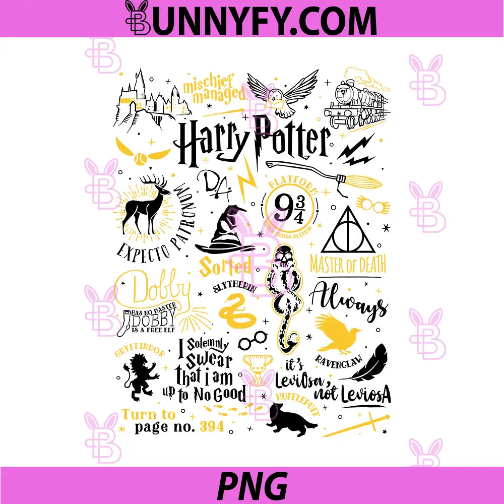 Harry Potter Cinematic Legend PNG, The Movie Quotes PNG