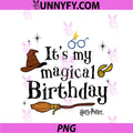 Harry Potter PNG, It's My Magical Birthday PNG