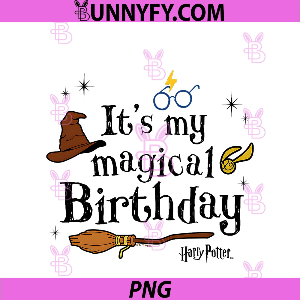 Harry Potter PNG, It's My Magical Birthday PNG