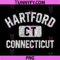 Hartford Connecticut PNG, Gym Style Distressed White Print PNG