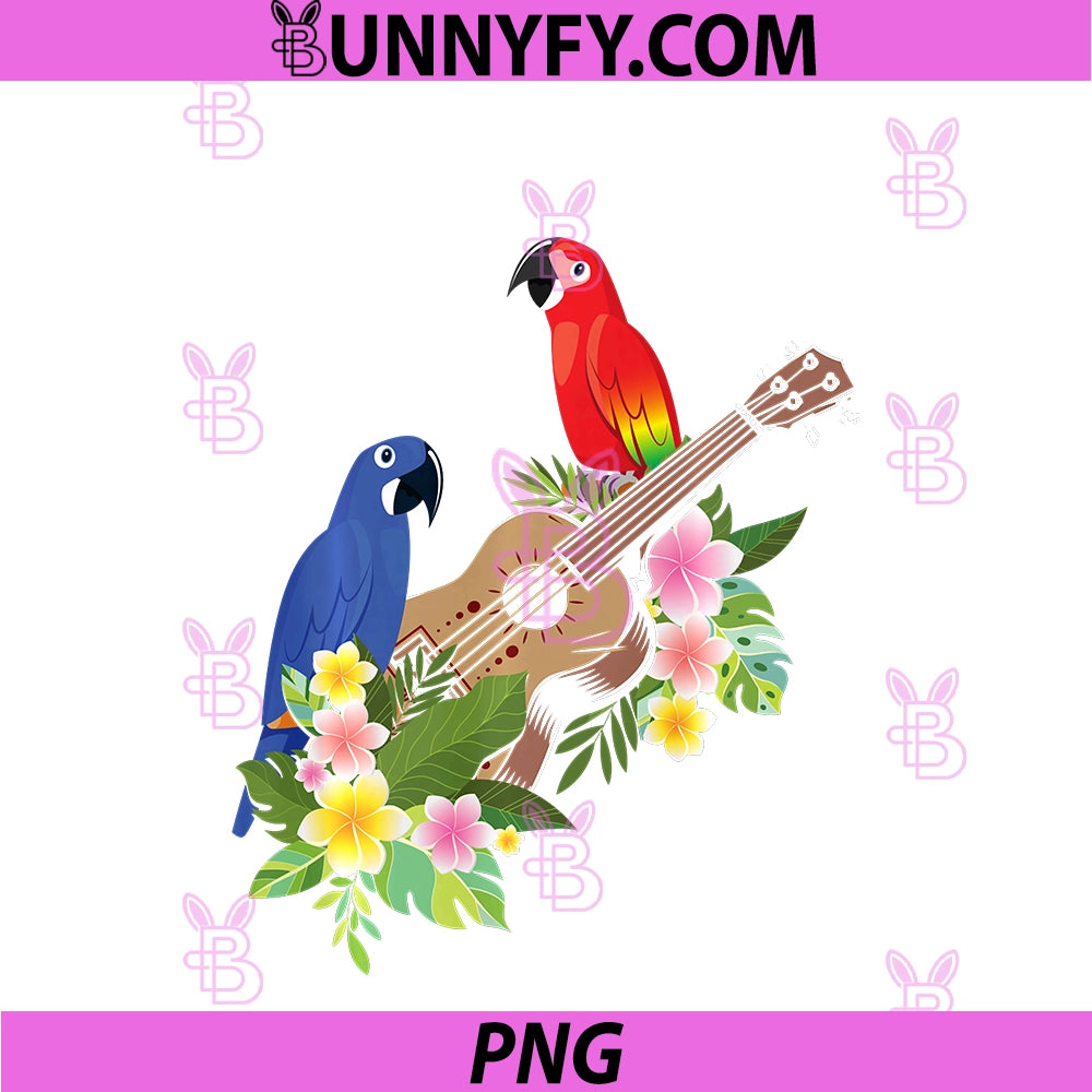 Hawaii Parrot PNG, Uke Ukulele PNG