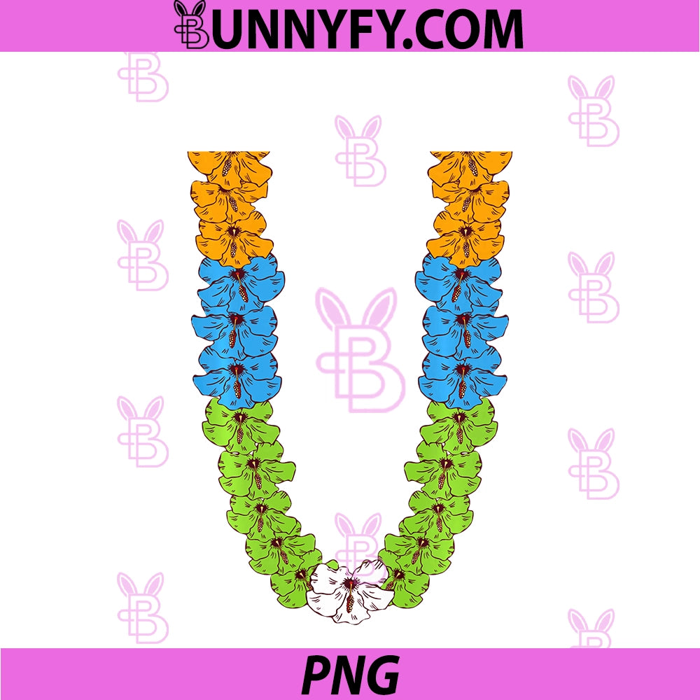 Hawaiian Flowers Tropical PNG, Summer Holiday Flowers Lei PNG