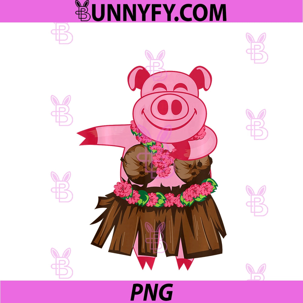 Hawaiian Luau Pig  Cool Hula Dance Lovers PNG, Funny Hawaii Gift PNG