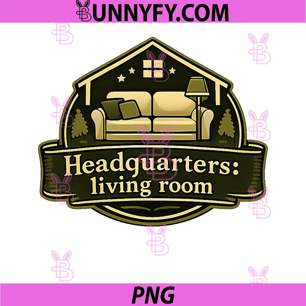 Headquarters Living Room PNG, Local Pride Badge Graphic PNG