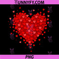 Heart Made of Hearts PNG, Valentines Day PNG
