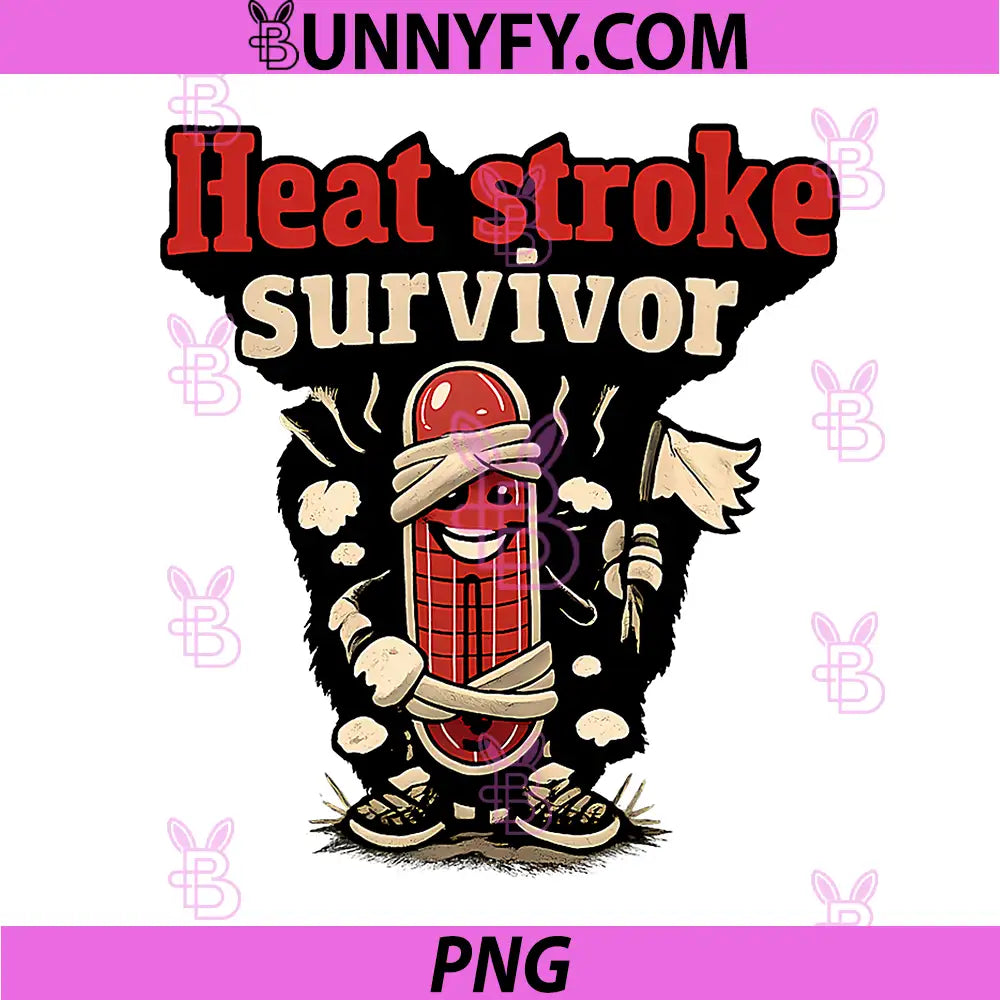 Heat Stroke Survivor PNG, HVAC Thermostat Humor PNG