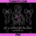He is Not Here He Has Risen PNG, Matthew 286 Christian Easter PNG