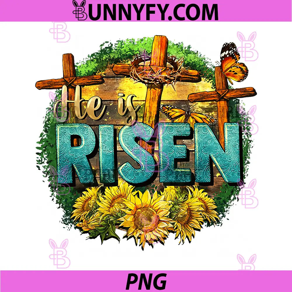 He is Risen PNG, Jesus Christian Happy Easter PNG