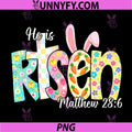 He is Risen Jesus Christian PNG, Happy Easter PNG