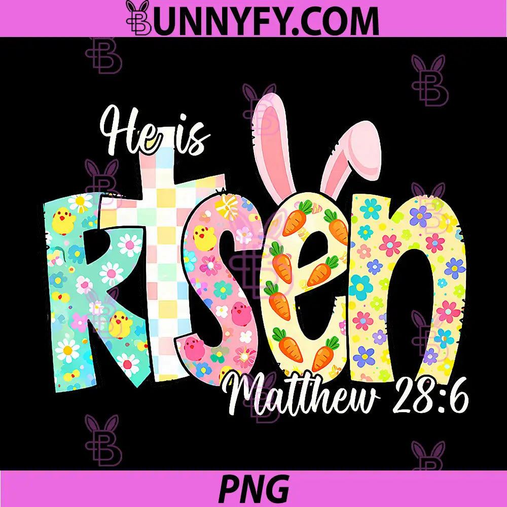 He is Risen Jesus Christian PNG, Happy Easter PNG