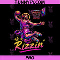 He is Rizzin Basketball PNG, Jesus Has Rizzen Easter Christian PNG