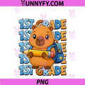 Hello 1st Grade First Day Of School PNG, Capybara PNG