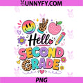 Hello 2nd Grade Teacher Students Back To School PNG, Second Grade PNG