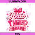 Hello 3rd Grade Boy Girl PNG, Teacher Back To School 3rd Grade PNG