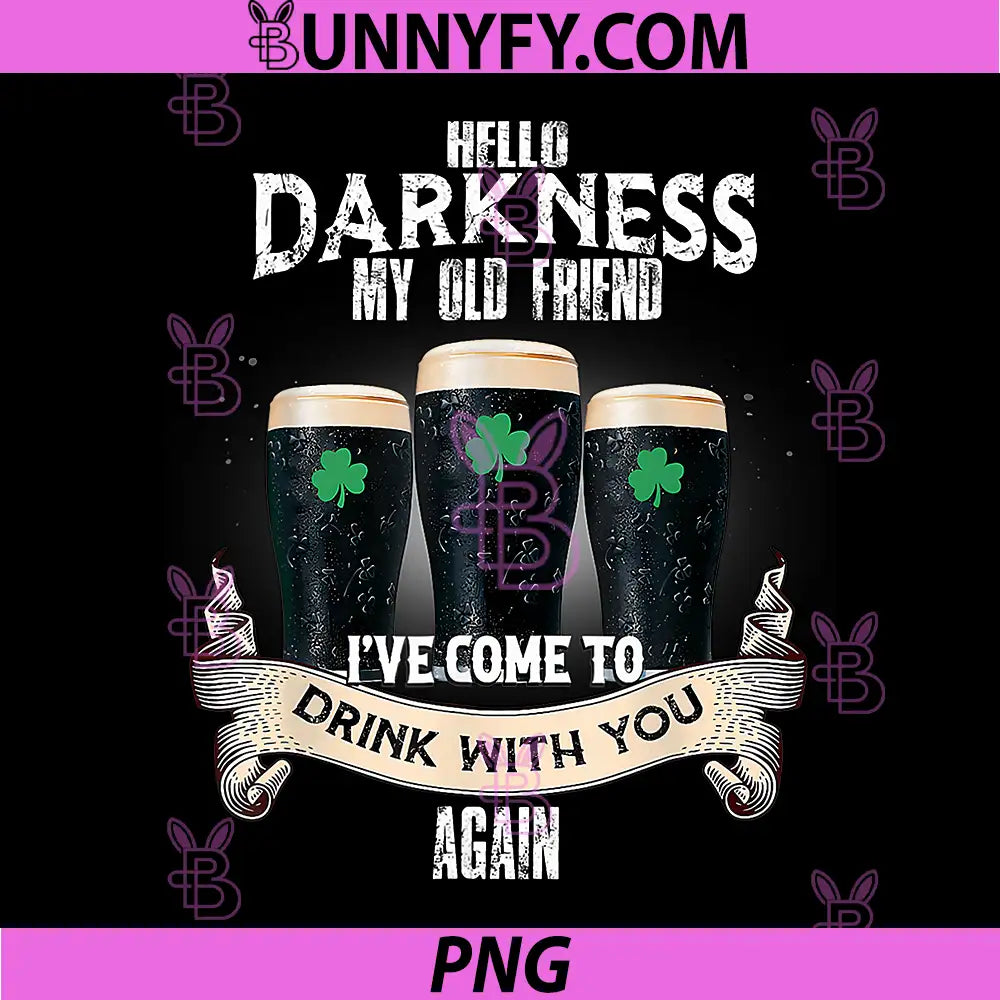 Hello Darkness My Old Friend PNG, Happy St Patricks Day Shamrock PNG