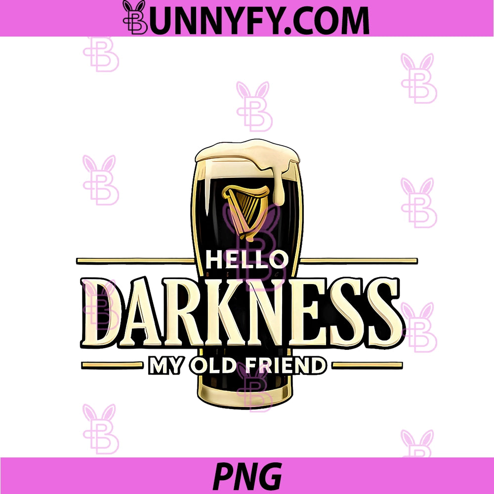 Hello Darkness My Old Friend PNG, Irish Beer St. Patrick's Day PNG