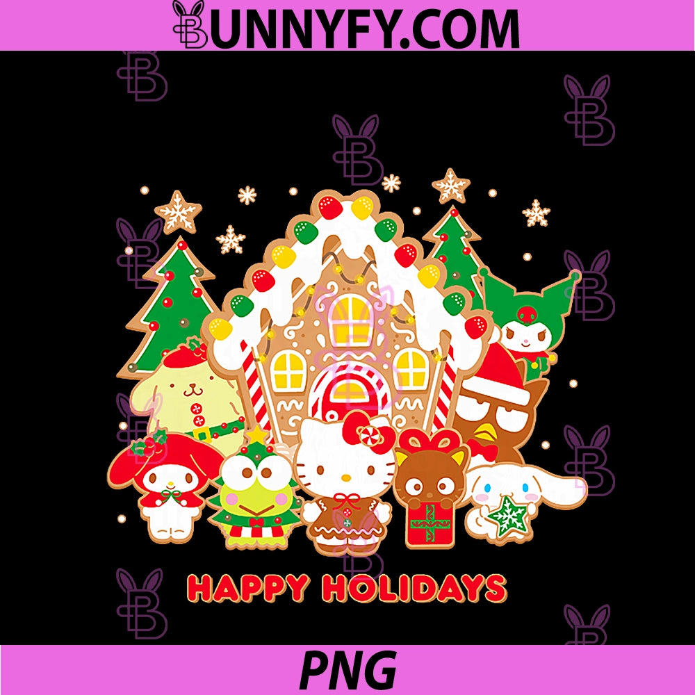 Hello Kitty And Friends Holiday PNG, Gingerbread House PNG