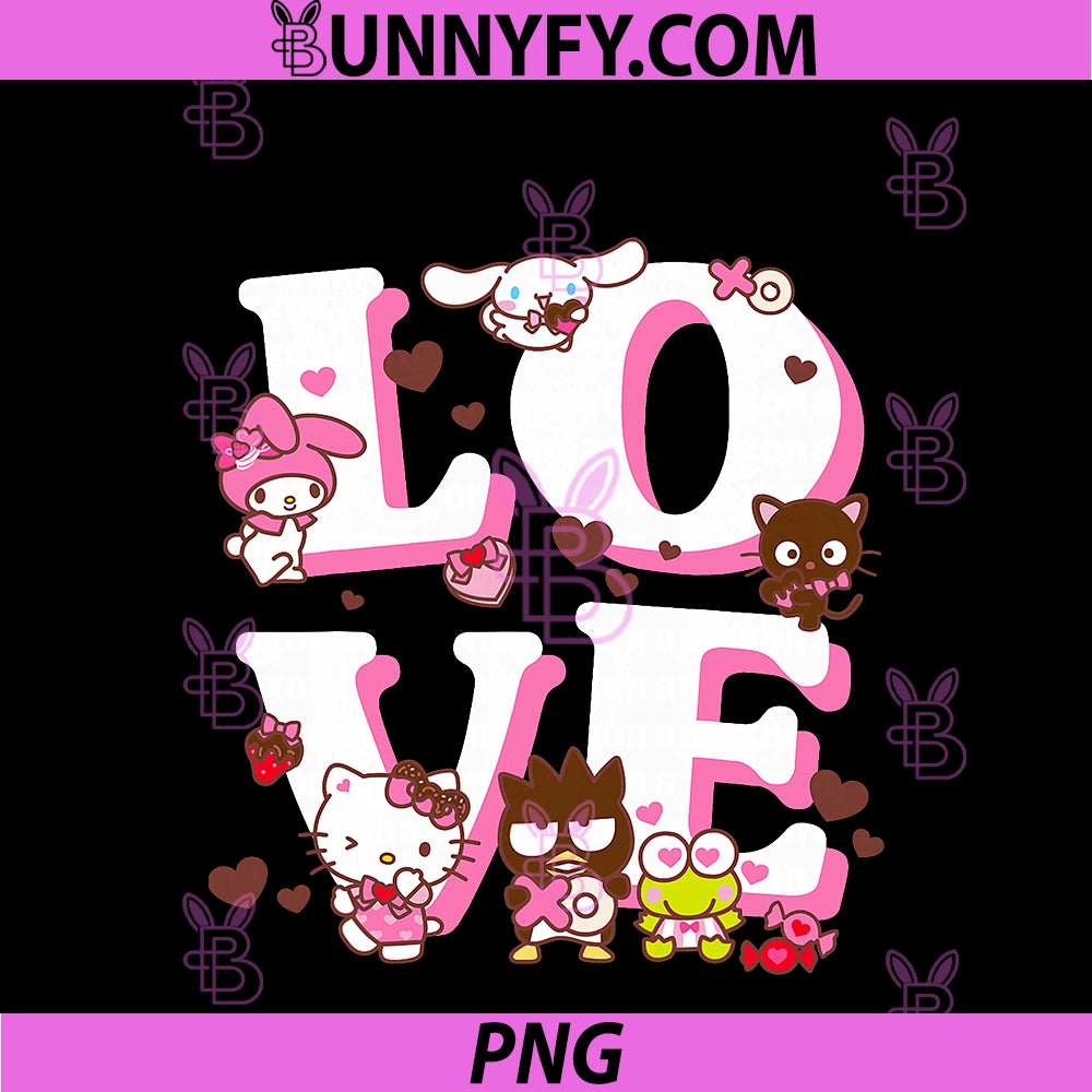 Hello Kitty Valentine's Day Love Cute PNG, Sanrio Friends PNG