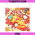 Hello Kitty & Friends Lunar New Year PNG, Calligraphy PNG