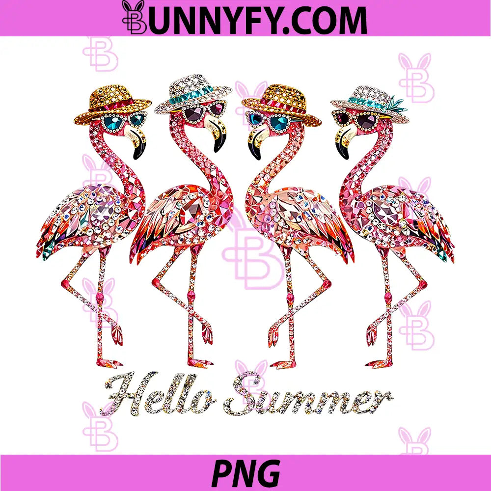 Hello Summer Flamingo Beach PNG, Vibes Flamingo Club Meme PNG