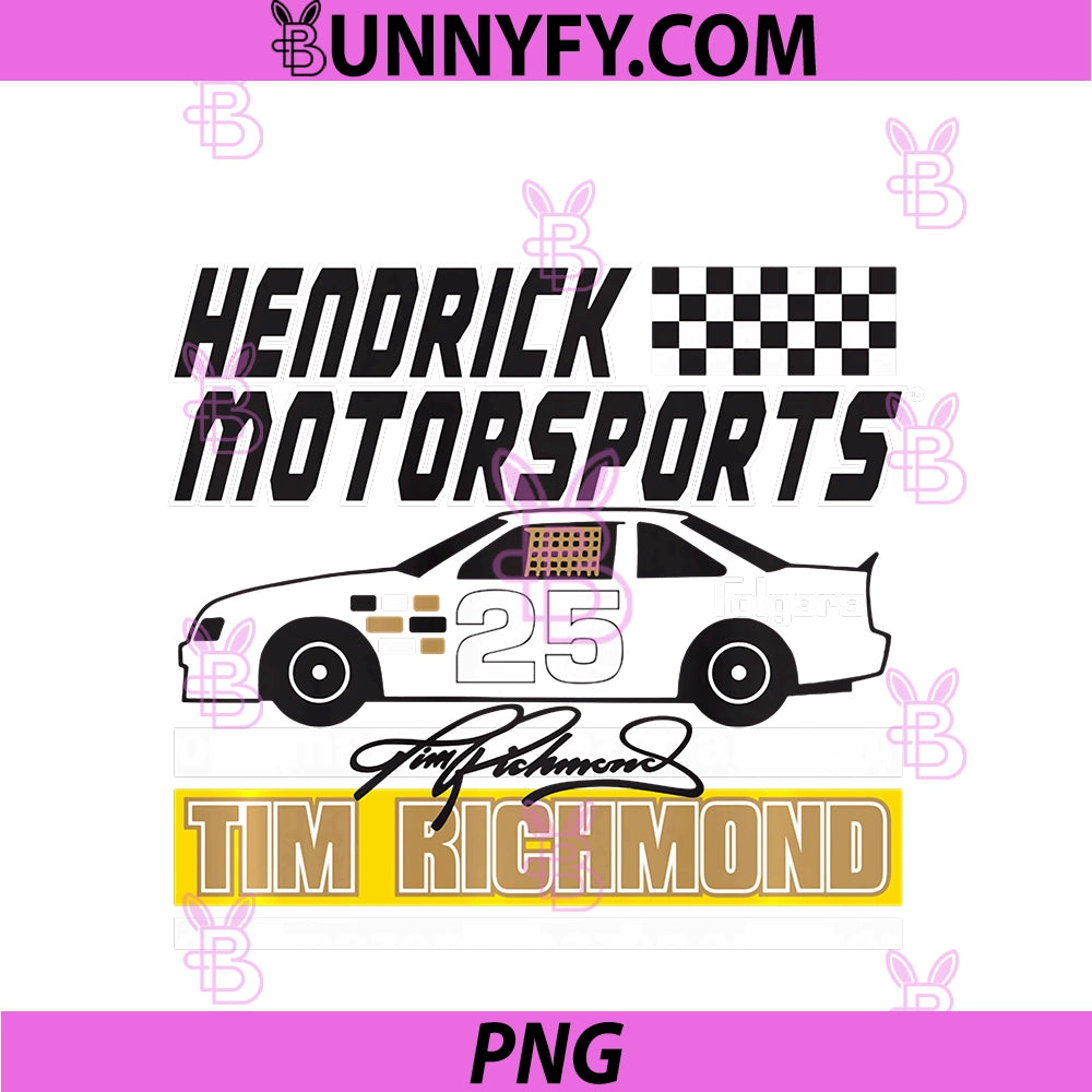 Hendrick Motorsports Tim Richmond PNG, 25 Signature Red PNG