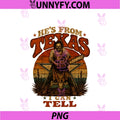 Hes From Texas I Can Tell PNG, Chainsaw Horror Halloween PNG