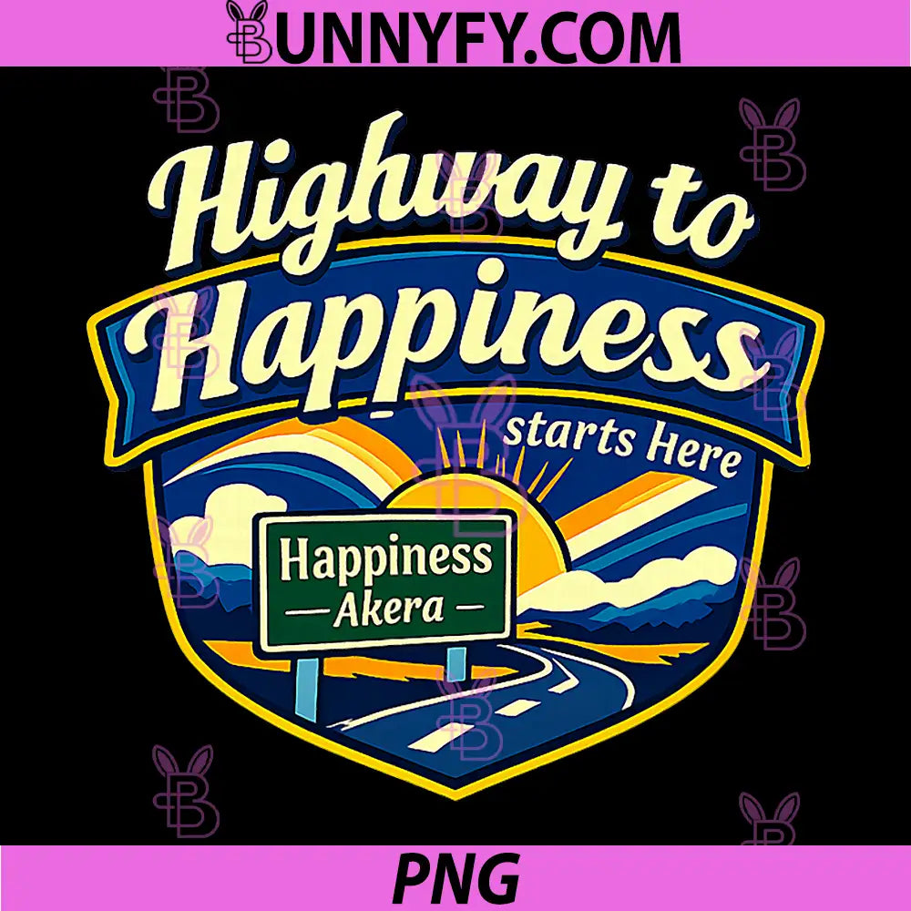 Highway to Happiness PNG, Local Pride Badge PNG
