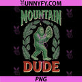Hiking Bigfoot PNG, Mountain Dude PNG, Sasquatch Rock PNG