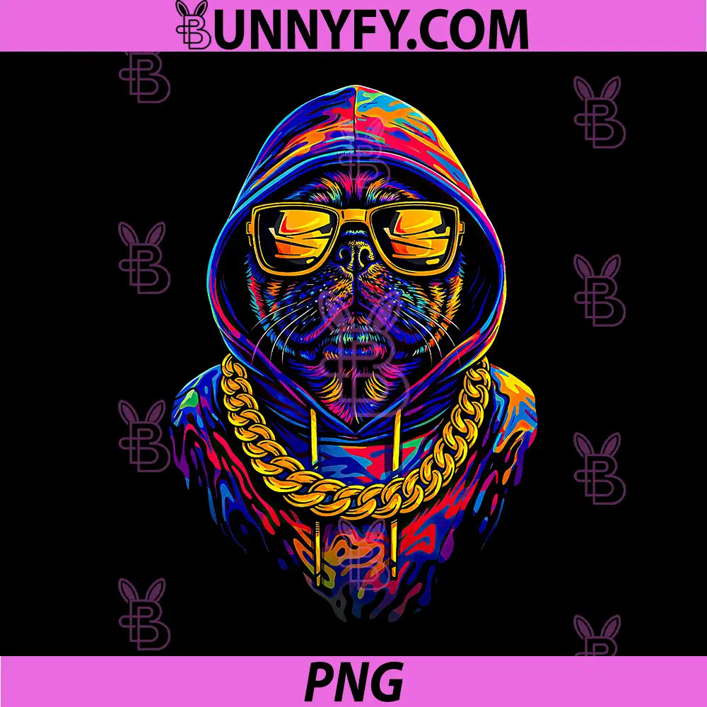 Hip Hop Pug Dog PNG, Graffiti Rap Street Style Dog PNG