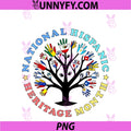 Hispanic Heritage Month Tree Latin Country Flags PNG, Hands Roots PNG