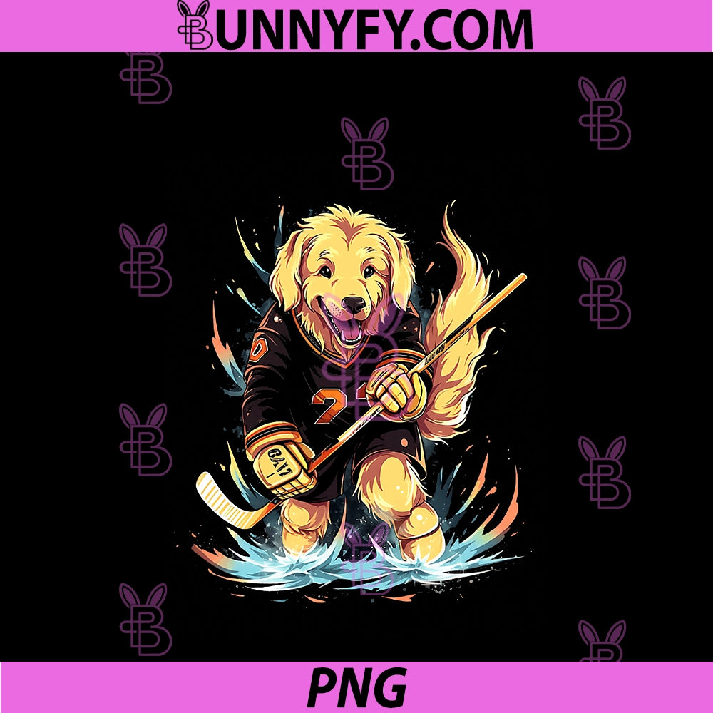 Hockey Golden PNG, Retriever Ice Hockey Player Hockey Stick PNG