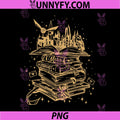Wizard Castle Book Art PNG, Magic Spell Book Stack Illustration PNG