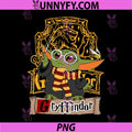 Wizard Baby Gryffindor Style PNG, Cute Wizard Scarf Wand Cartoon PNG