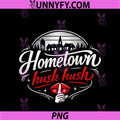 Hometown Hush Hush PNG, Local Pride Badge Design PNG