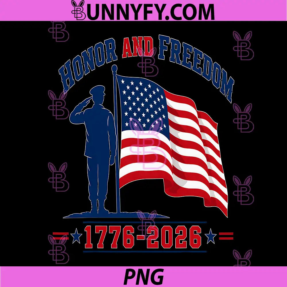 Honor Freedom 250th USA PNG, Anniversary Soldier Flag PNG