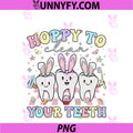 Hoppy To Clean Your Teeth PNG, Easter Dental Hygiene Squad PNG