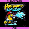 Hosepower Unleashed PNG, Plumber Pipe Pun Fire Hose Hero PNG