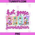 Hot Goose Summerween Doodle PNG, Funny Trendy Summer Halloween PNG