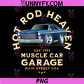 Hotrod Heaven Muscle Car PNG, Garage USA Classic Car Cartoon PNG