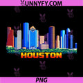 Houston 8-Bit Retro PNG, Video Arcade Gamer Style Gaming 80s PNG