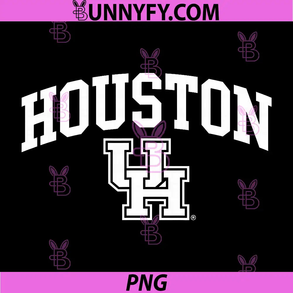 Houston Cougars PNG, Apparel Houston Arch Over Team Color PNG