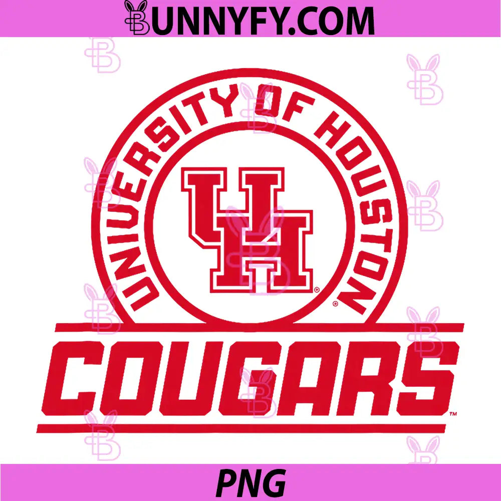 Houston Cougars PNG, Apparel UH Circle Slant Logo Neutral PNG