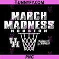 Houston Cougars March PNG, Madness 2025 Basketball Red PNG