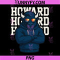 Howard Bull Mascot Hoodie PNG, Howard University Style Graphic PNG