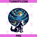 Howling Husky PNG, Moonlight Village PNG
