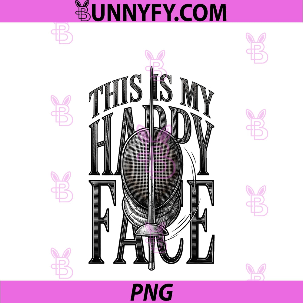 Humor PNG, Fencing Mask This Is My Happy Face PNG
